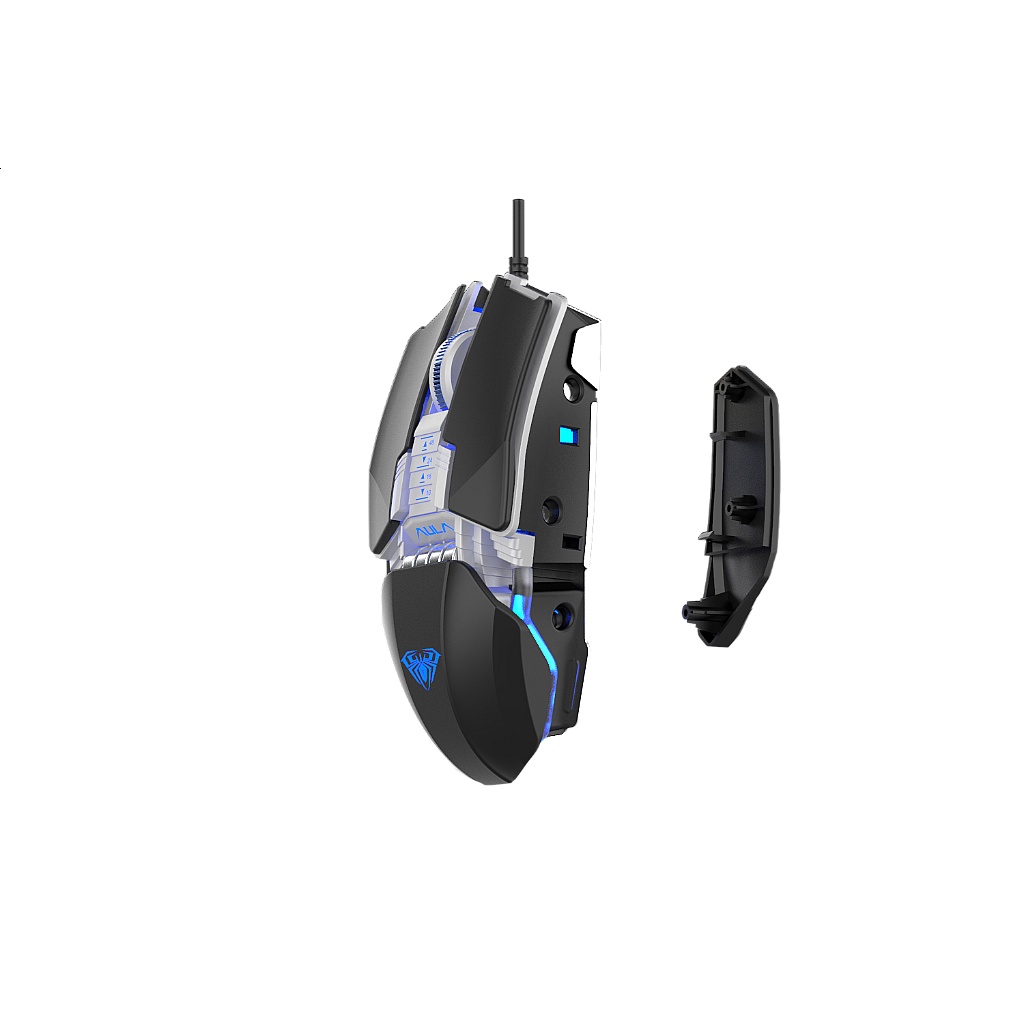 Mouse Optical Aula H-508 Magnetic Macro Rgb 4Color Wired 6400Dpi- H508