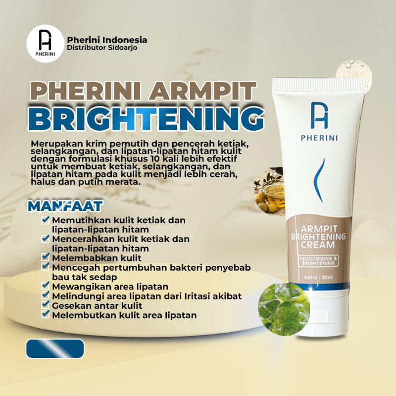 PHERINI Armpit  Cream Pemutih Ketiak Original BPOM Garansi 100% Asli