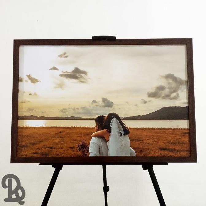 PAKET cetak foto laminasi + bingkai frame foto blok 16R+ (40x60)