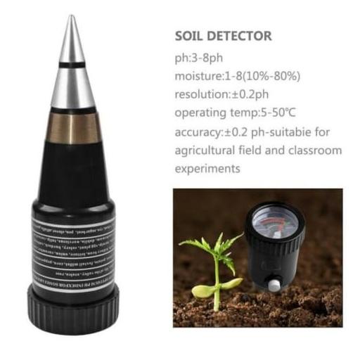 Alat Ukur Kelembaban Dan Ph Meter Tanah Ks 05 Model Peluru