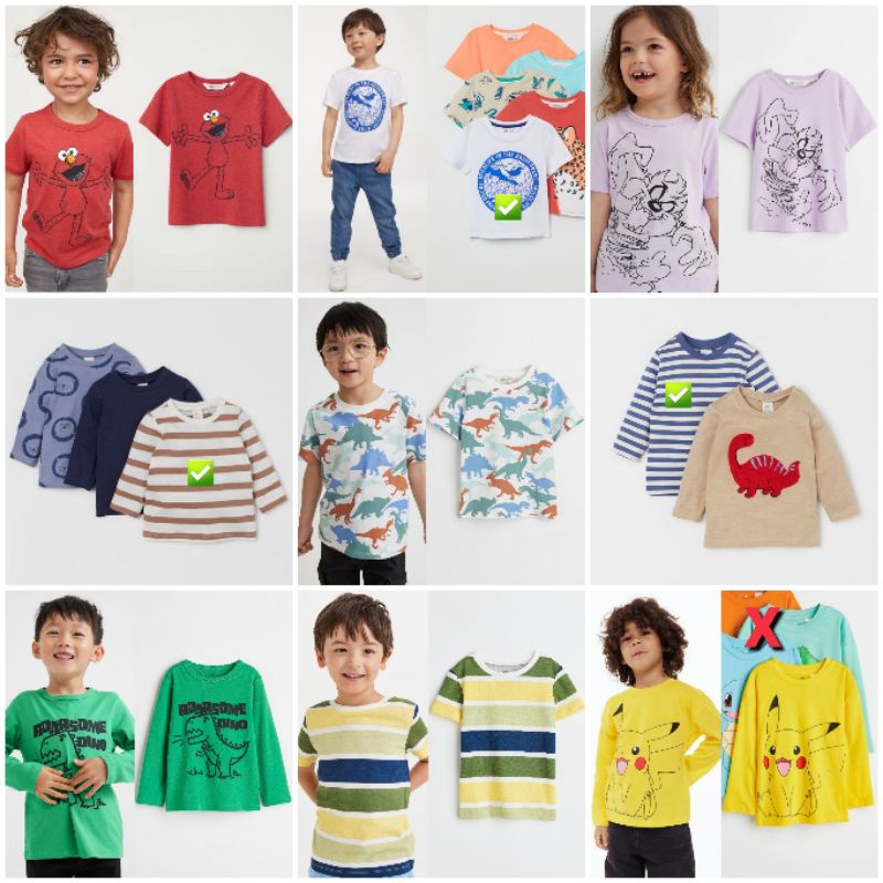 Kaos HM anak laki laki