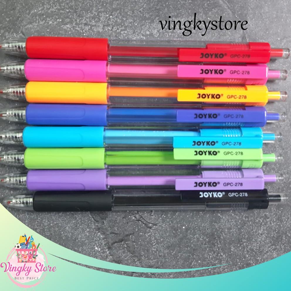 

Trending Color Pen / Pulpen Gel 8 Warna 0.5 Joyko Gpc-278