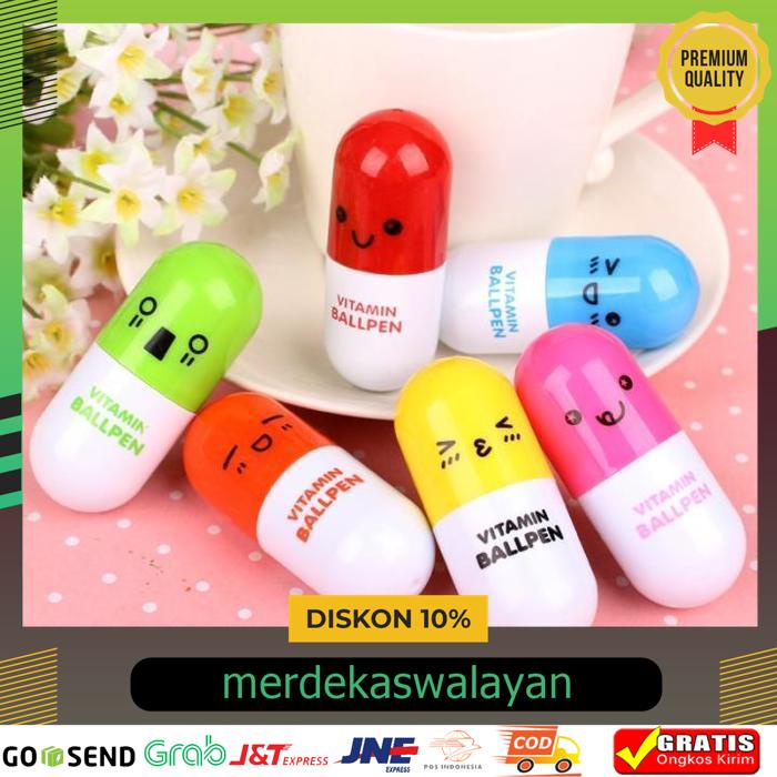 

JUAL PULPEN PENA KAPSUL LUCU / BALLPOINT CAPSUL GROSIR / ECERAN BEBAS ONGKIR