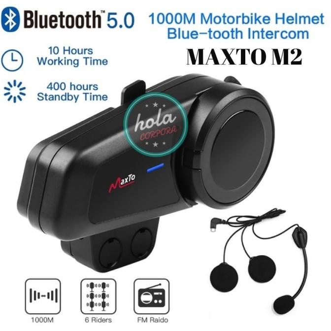 Intercom Maxto M2 Bluetooth Helm Intercom Maxto 6 Rider Original Termurah Star Seller