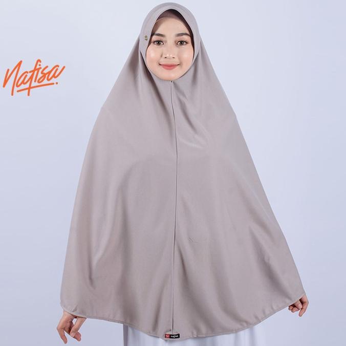 Nafisa Asha Size Super Jumbo | Hijab Instant Syar'i | Hijab Bahan Kaos
