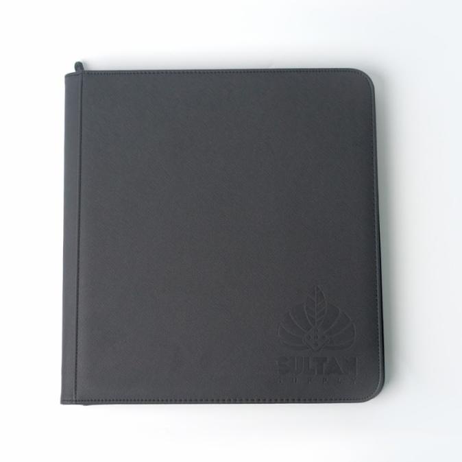 

Sultan Supply Playset 12 Pocket Leather Binder - Black