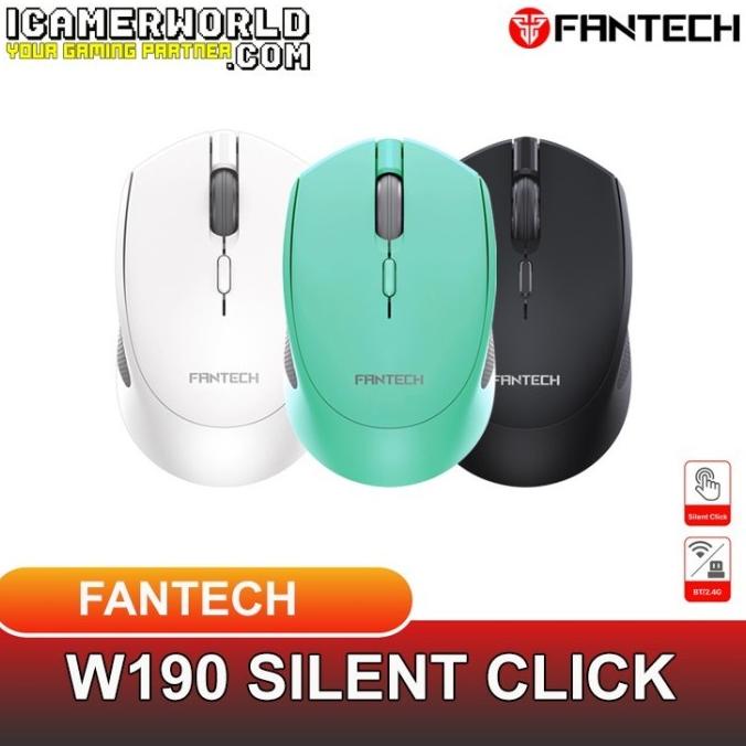 Fantech W190 Silent Mouse Wireless / Bluetooth