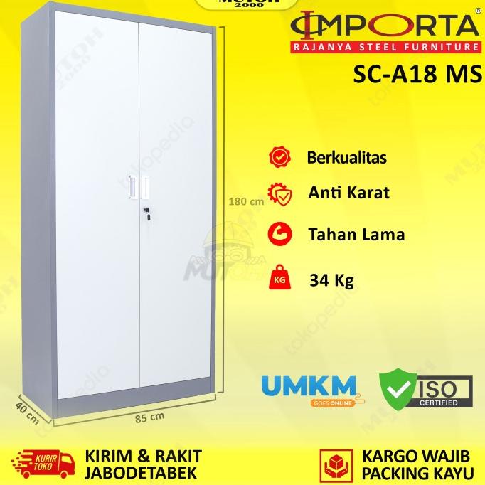 

IMPORTA SC-A18 BT/MS lemari arsip besi pintu swing plat