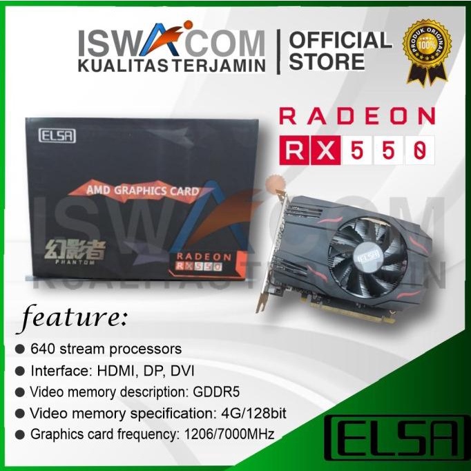 VGA ELSA AMD RADEON RX550 4GB