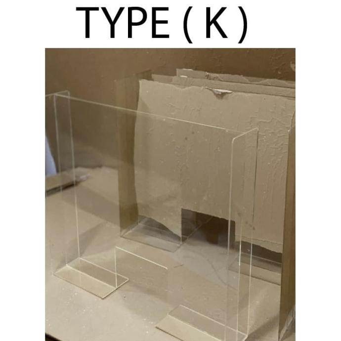 

akrilik pembatas meja 5mm berbagai ukuran