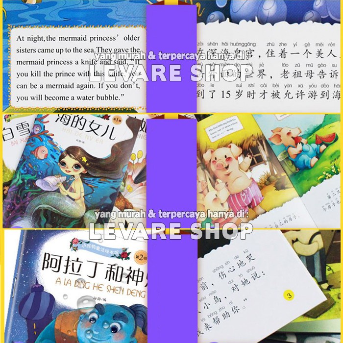 Must Have Buku Cerita Import Dongeng Anak Bilingual 2 Bahasa Mandarin Inggris Terbaru