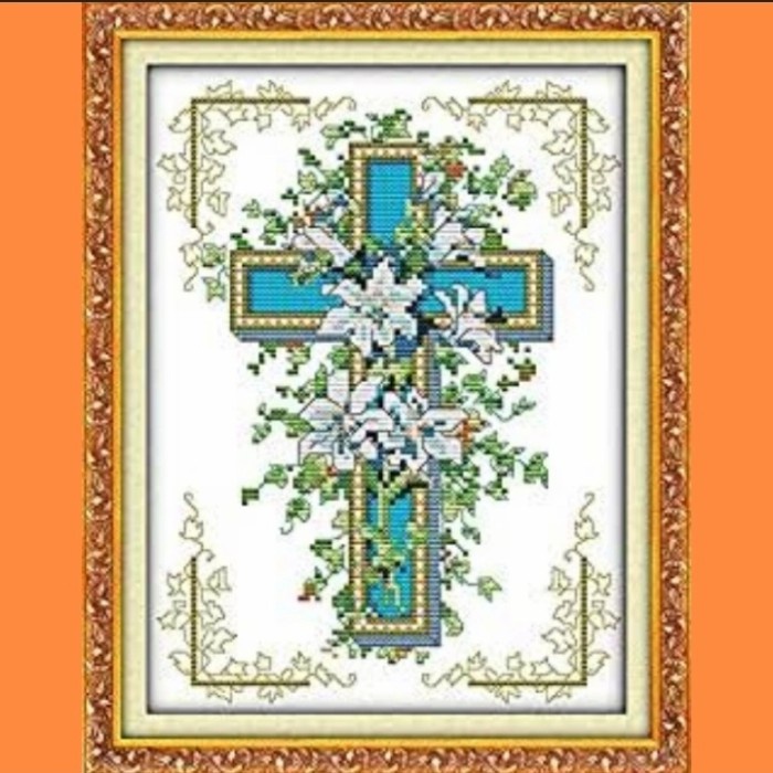 Diskon Spesial Paket Kristik Salib The Cross Yesus Cross Stitch Sulam Diy Jahit Termurah