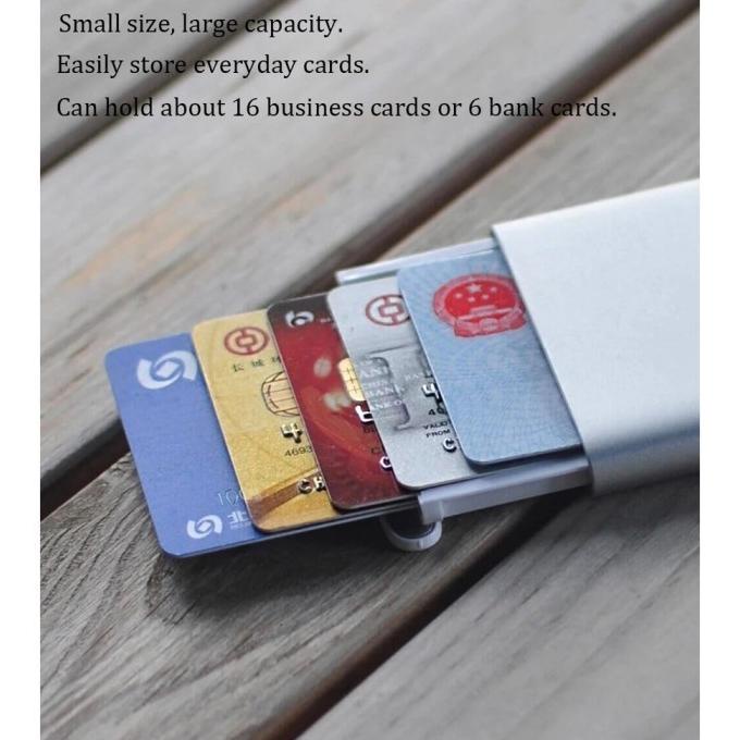 

MIIIW Automatic PopUp Card Holder Metal Tempat Dompet Case Kartu Nama