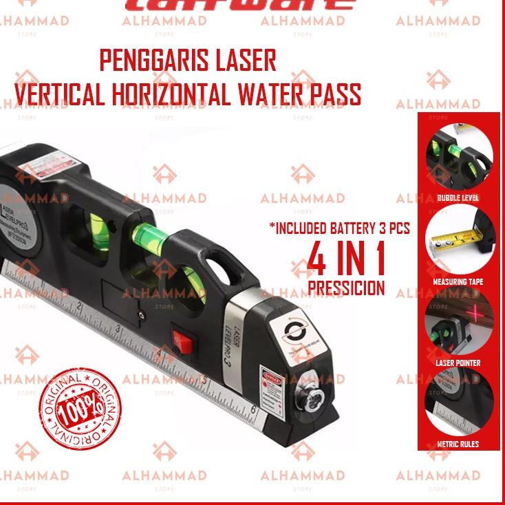 

Pusat Produsen Taffware LEVELPRO3 Penggaris Laser Horizontal Vertical 250CM + Waterpass