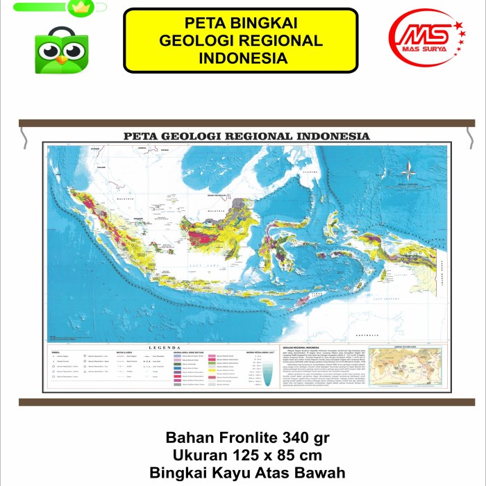 Promo Peta Geologi Regional Indonesia Terbaru