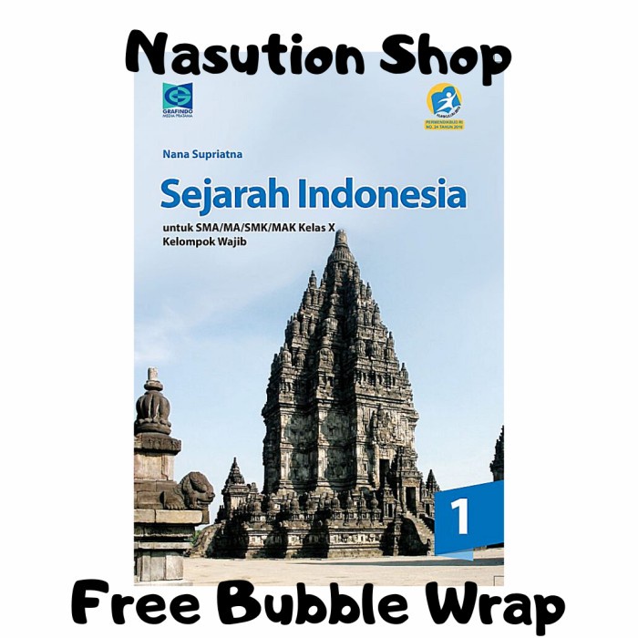 Hot Sale Buku Sejarah Indonesia Kelas 1 / X 10 Sma K13 Grafindo - Wajib Termurah