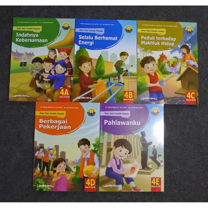 Promo Buku Teks Tematik Terpadu 4A 4B 4C 4D 4E Yudhistira Kelas 4 Sd Termurah
