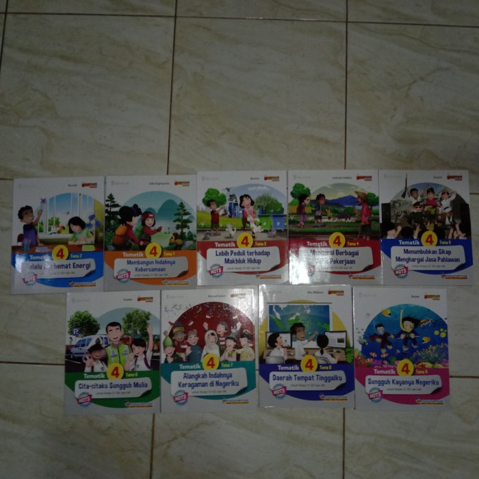 Must Have Buku Paket Tematik Kelas 4 Tema 1-9 Sd Dan Mi Platinum Tiga Serangkai Terlaris