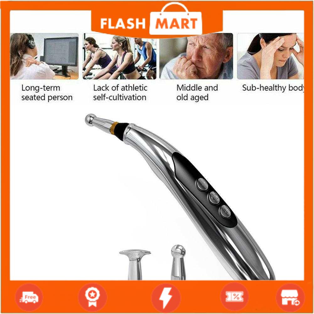 FLASHMART Alat Akupuntur Magnetic Therapy Pen Massager 9 Gears - W-912R