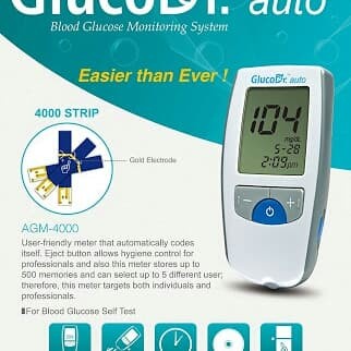 GlucoDr. Auto Alat Tes Gula Darah Gluco Dr Auto Glucometer GlucoDr GDS