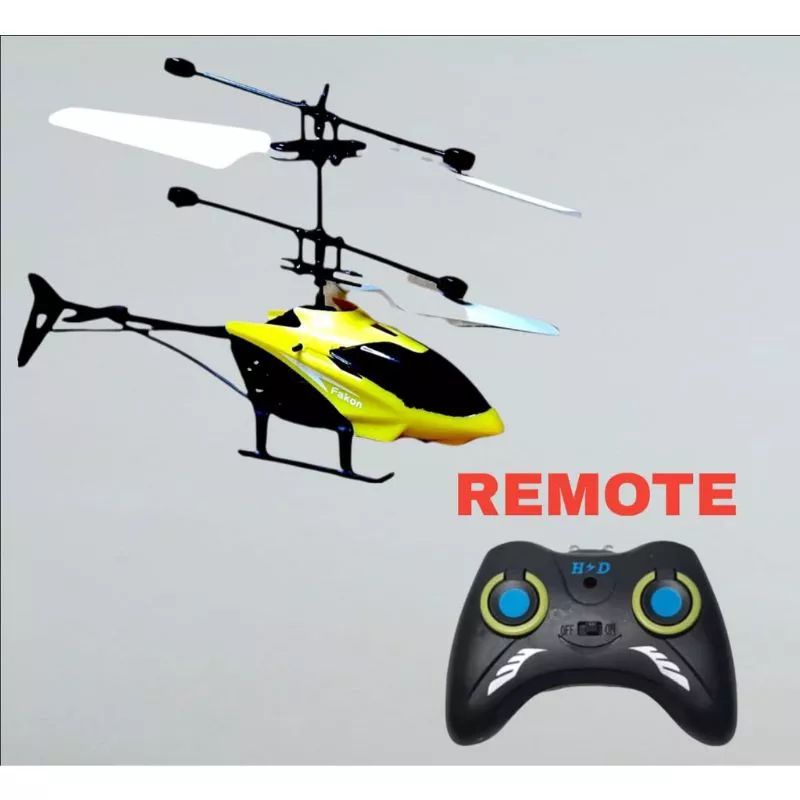 JOFESTORE88 X FerenHongXia MAINAN ANAK HELIKOPTER SENSOR TANGAN PLUS REMOTE