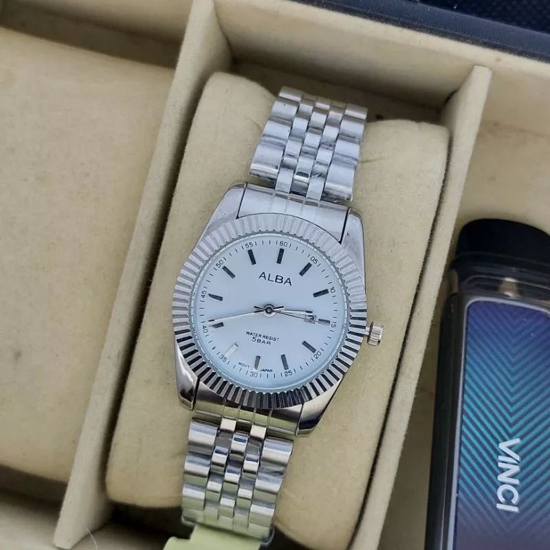 JAM TANGAN WANITA ALBA TANGGAL AKTIF MODEL TERBARU BEST TERMURAH