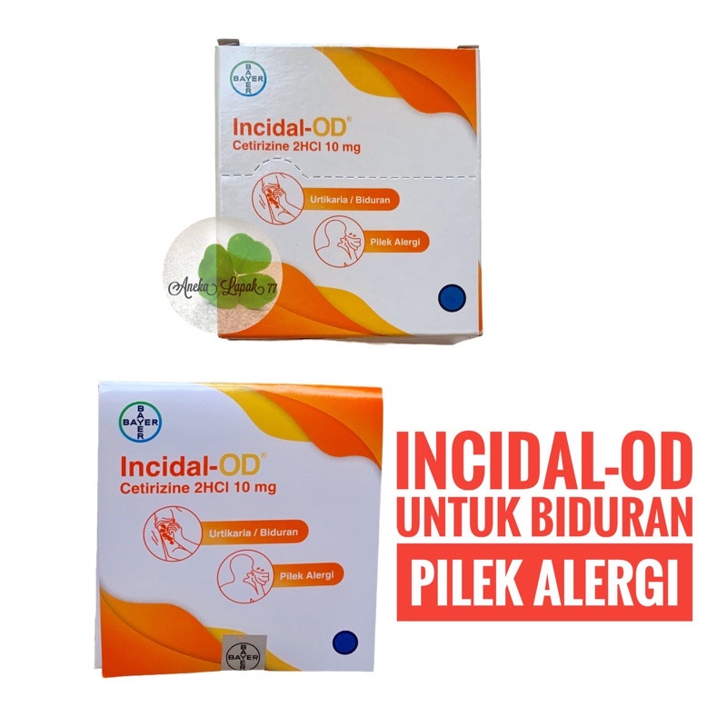 Incidal DO Strip 4 Tablet Obat Alergi Biduran Pilek