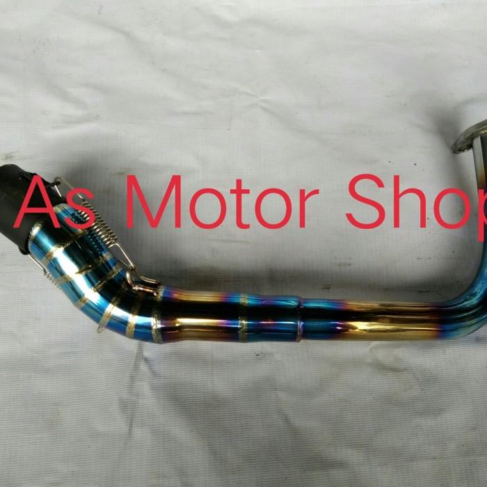 Leher Knalpot Pelangi Vario 110 Karbu