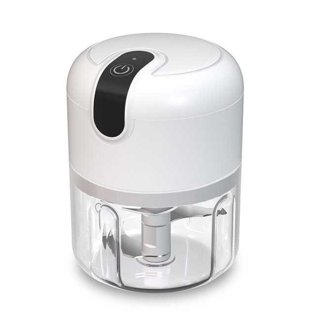 Blender Blender Portable Food Chopper Mini Elektrik 250ML Coper Choper Bumbu - Putih(A0C4) Blender M