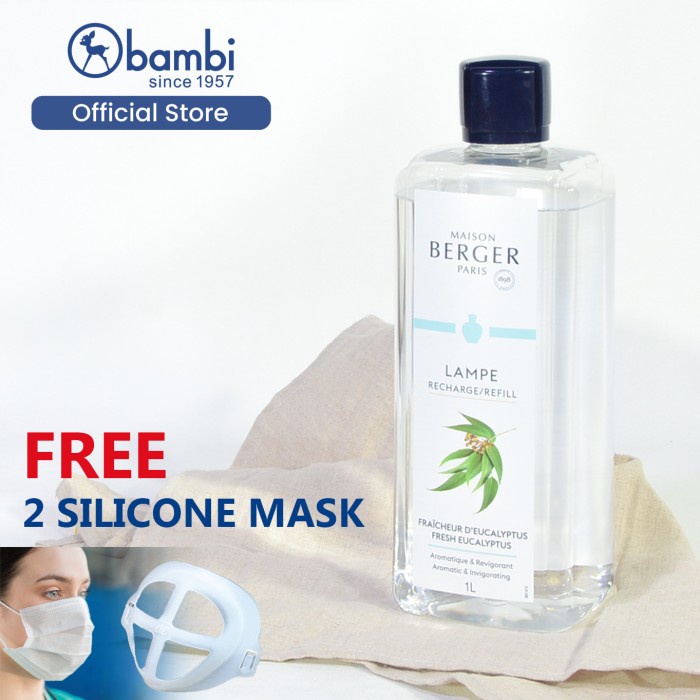 Fresh Eucalyptus 1000 ml - Refill Oil Aromaterapi Lampe Berger