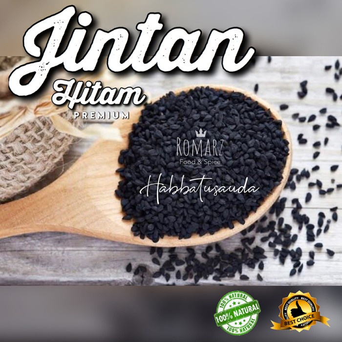 

JINTAN HITAM 200gr MURNI PREMIUM HABBATUSSAUDA JINTEN HITAM ASLI 200