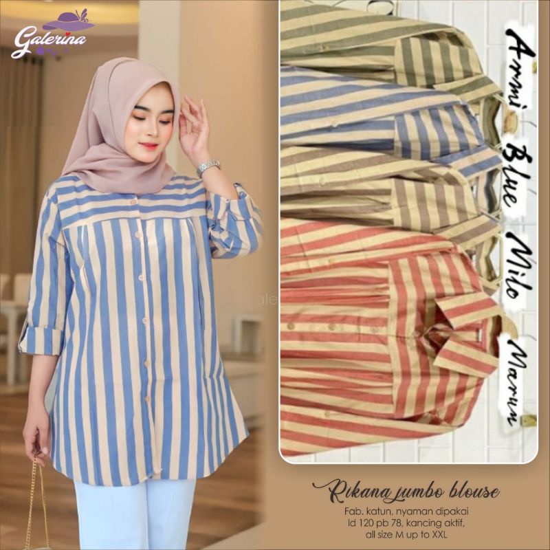 REVANA - RIKANA BY GALERINA SALMA - BULBERRY TUNIK KATUN ADEM