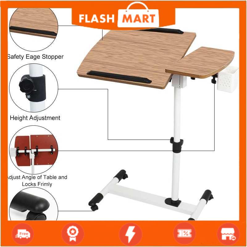 FLASHMART Meja Laptop Lipat Rotate Standing Desk Telescopic Bed - C02Y