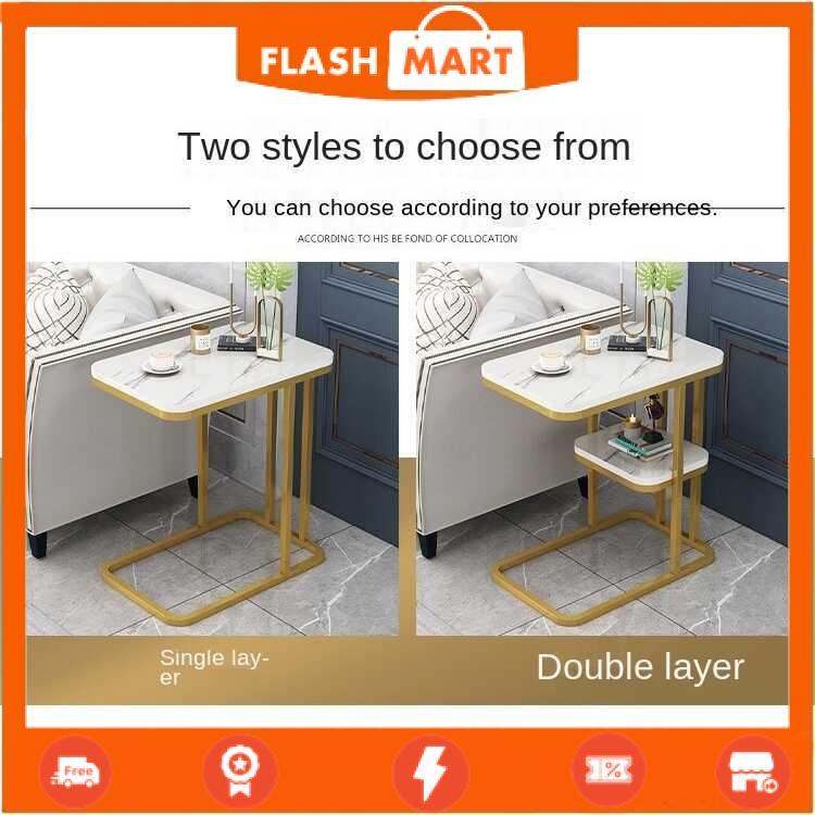 FLASHMART Meja Sofa Side Table European Style Single Layer - H81