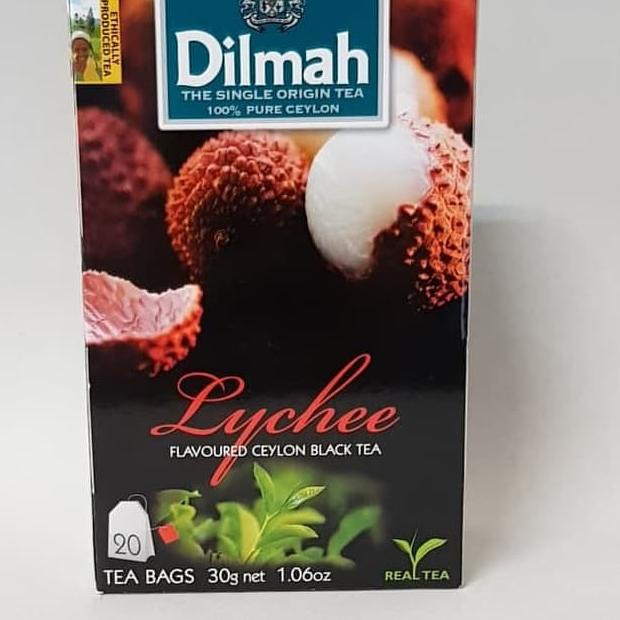 

PROMO⭐✅DILMAH Lychee Flavored Ceylon Black Tea 20 bags 30 gr