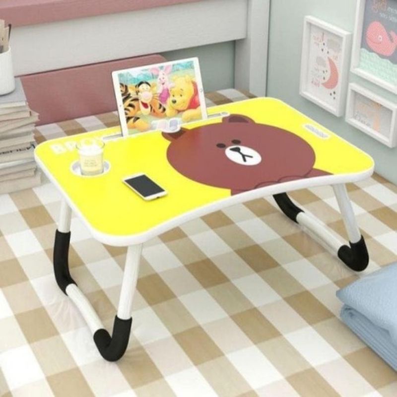 MEJA BELAJAR LIPAT KARAKTER PORTABLE