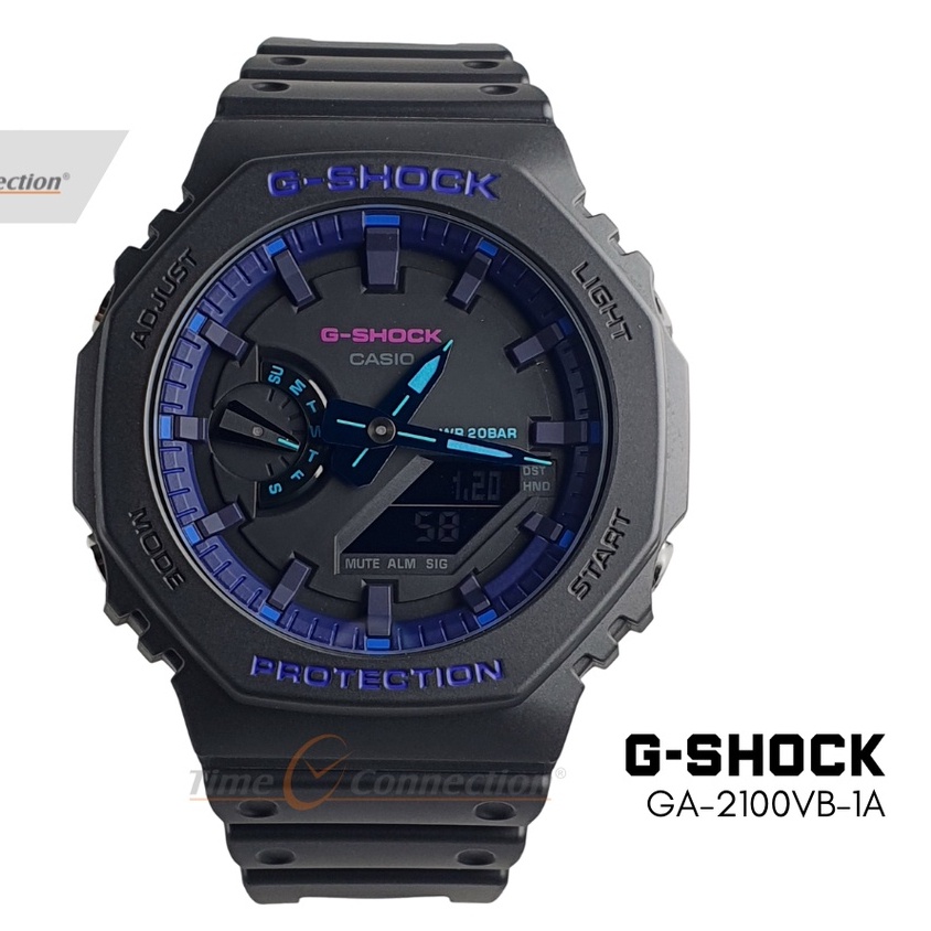 jam (COD) BEST SELLER  JAM TANGAN PRIA GA 2100 KW 1 SEMI ORI / GSHOCK DUAL TIME 2 JARUM TALI HIJAU K