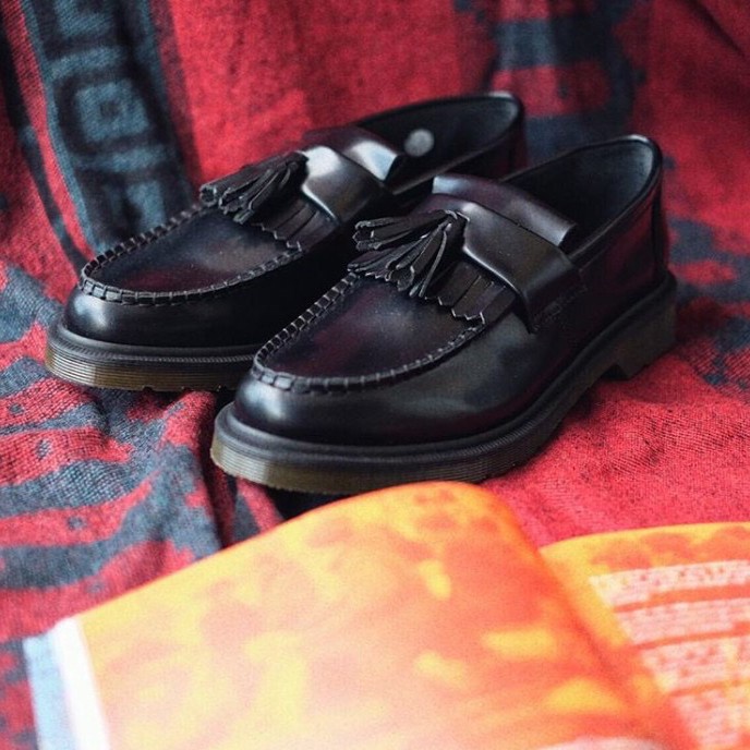 Terlaris Dr Martens Adrian Loafer Tassel Black Smooth