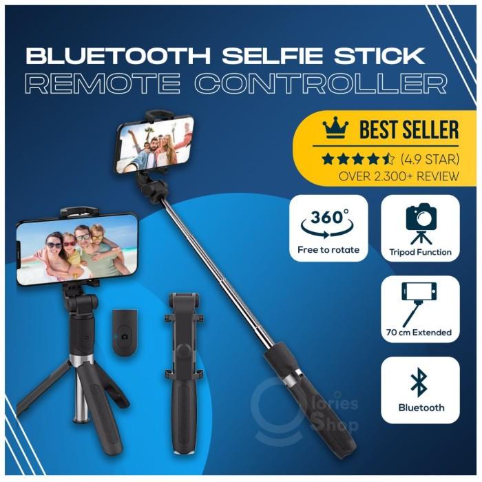 Terlaris Tongsis Bluetooth Tripod Remote Selfie Bluetooth Selfie Stick