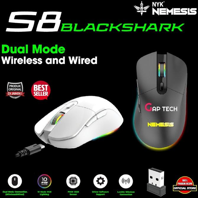 NYK Nemesis S80 / S 80 / S-80 BLACK SHARK Gaming Mouse Original