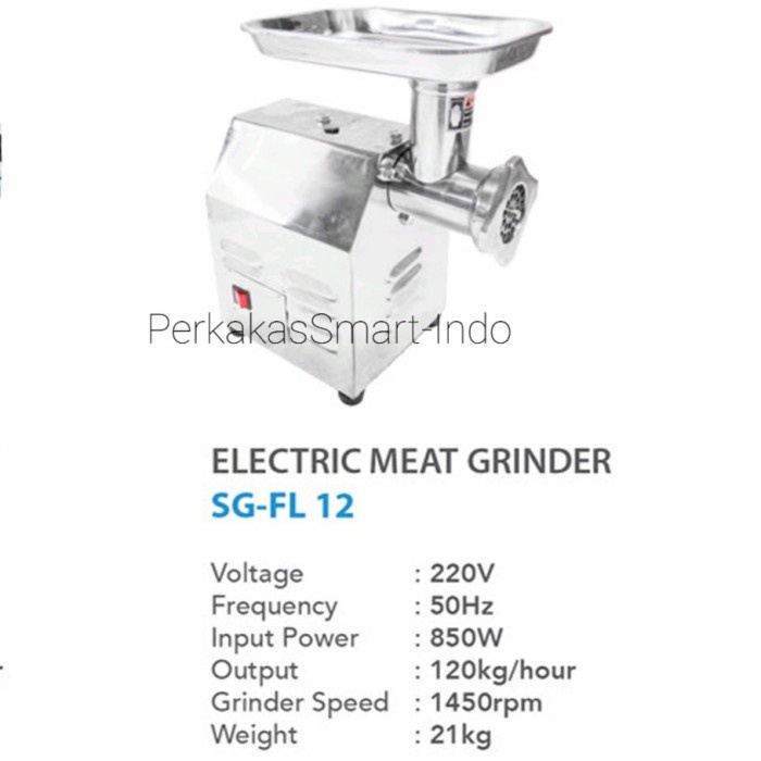Gilingan Daging Listrik Fl12 Stainless/Electric Meat Grinder #Original