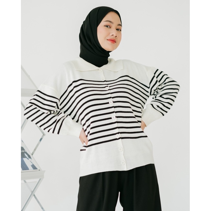 Myrubylicious PAIGE LONGSLEEVE | BAJU WANITA | LONGSLEEVE LENGAN PANJANG | LONGSLEEVE STRIPE