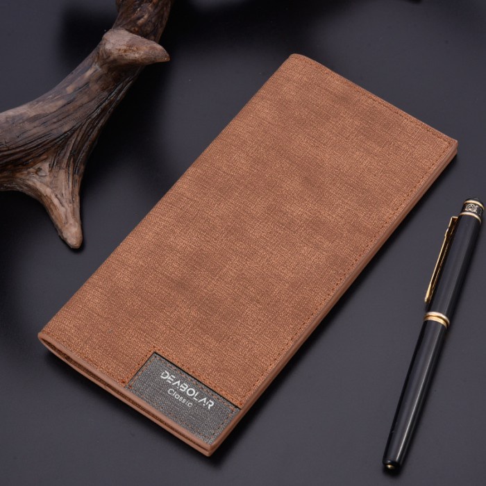 dompet DOMPET PANJANG PRIA IMPORT KULIT COKLAT DAREMO WA476B7 TIPIS SLOT CARD(P5B1) kekinian premium