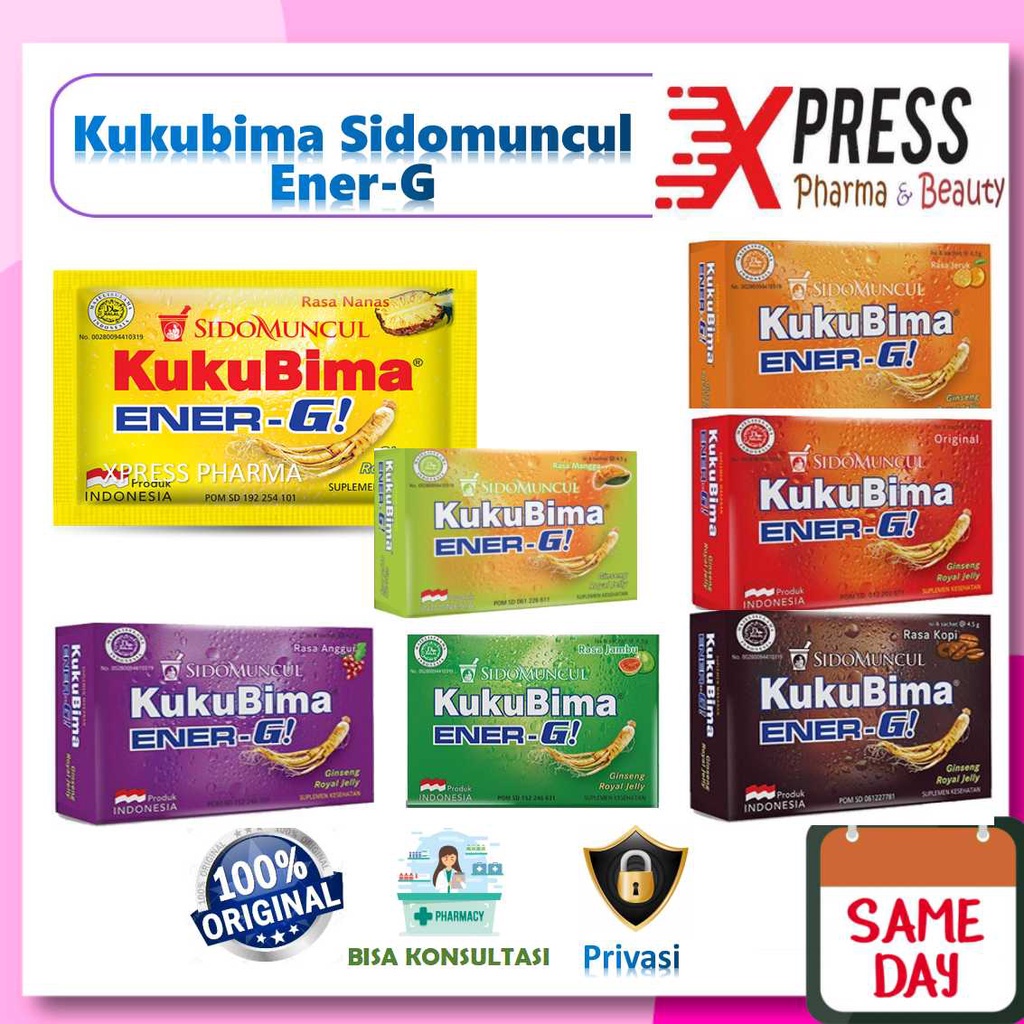 

⚡XPRESS⚡ KukuBima Ener-G Dus 6 Sachet Kuku Bima Enerji