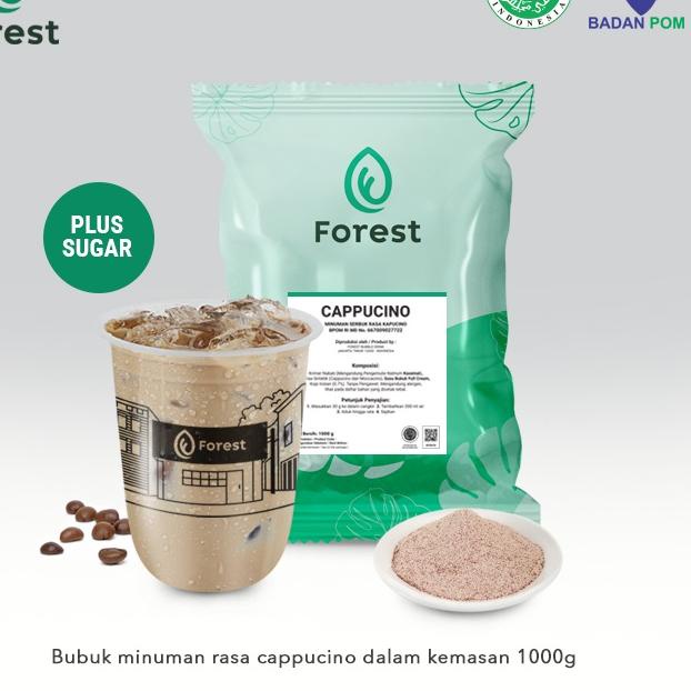 

Discount✔️Bubuk Minuman CAPPUCCINO Powder 1000g PLUS GULA - Forest Bubble Drink