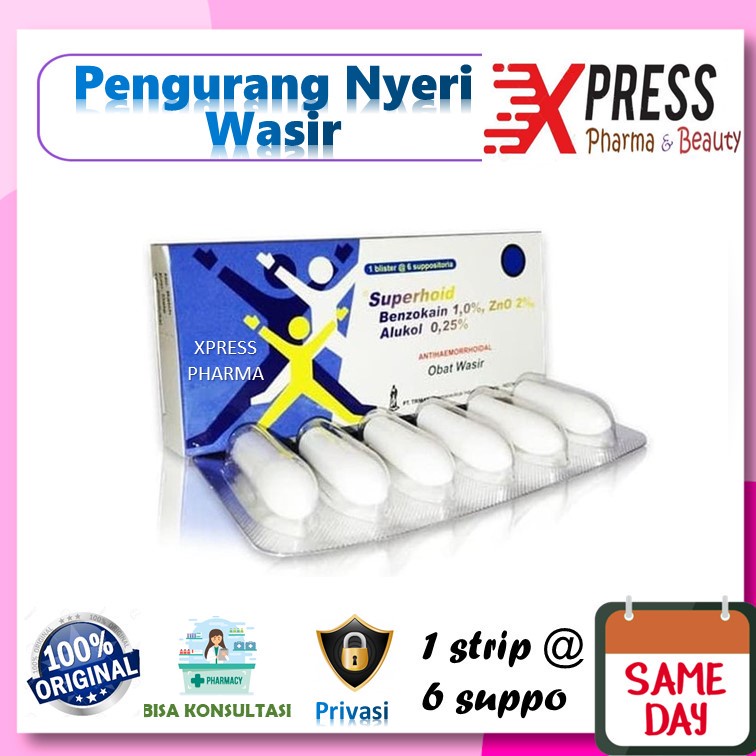 XPRESS  Superhoid Suppo - Obat Wasir Super Hoid Supo Peluru Ambeien Supositoria Suppositoria Superho