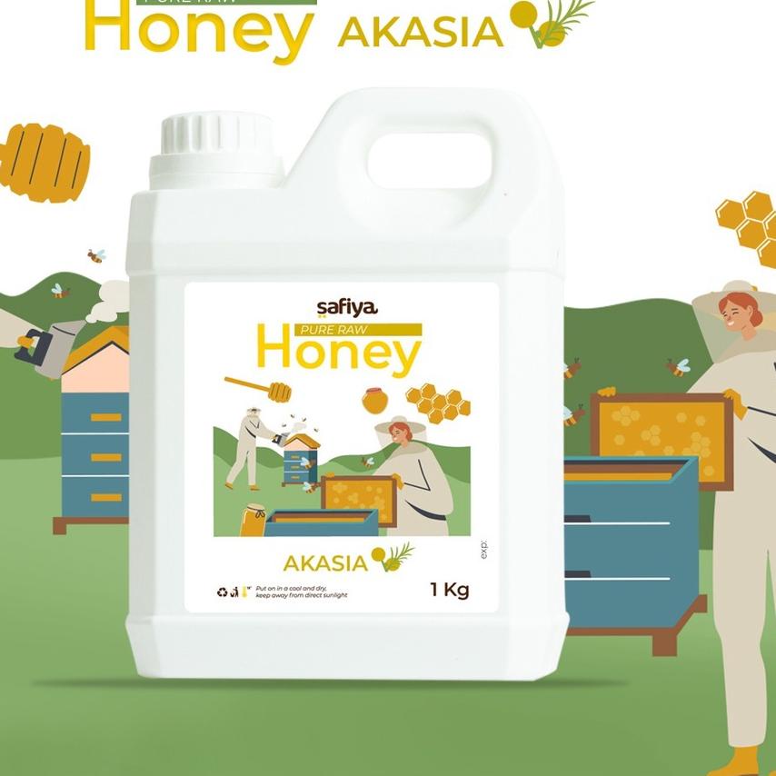 

Sale | TD4 | Madu Murni Akasia 1 Kg Series Raw Honey Madu Asli Authentic Safiya Food