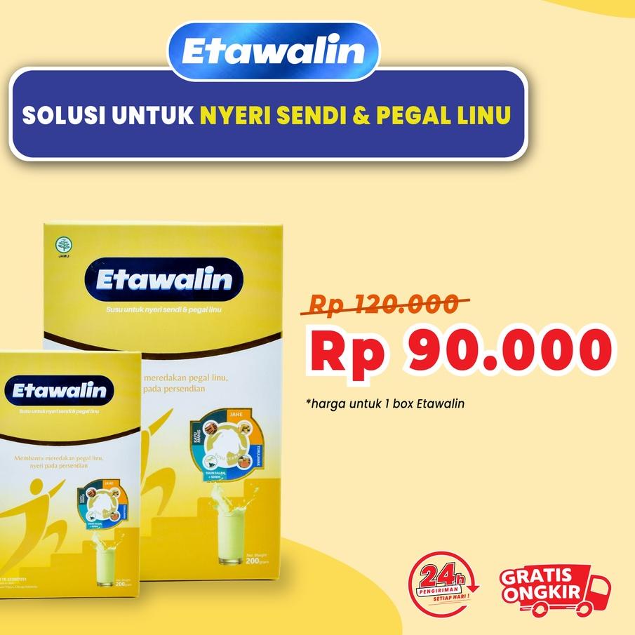 

Sale | KI3 | ETAWALIN - MINUMAN SUSU YANG TERBUAT DARI SUSU KAMBING ETAWA ASLI YANG DIPADUKAN DENGAN 5 HERBAL ALAMI YANG SANGAT BERGUNA UNTUK MENINGKATKAN KESEHATAN DAN KEPADATAN TULANG / PAKET 1 BOX