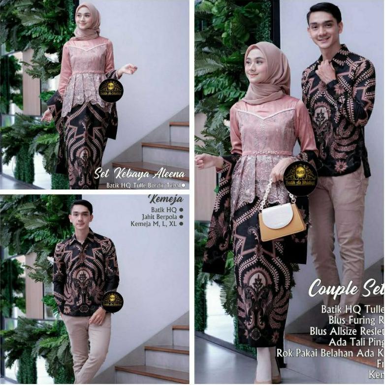 Baju kebaya Set Aleena Bestseller Baju Wisuda, Nikahan, Lamaran, Seserahan, Kondangan, Dan Tunangan