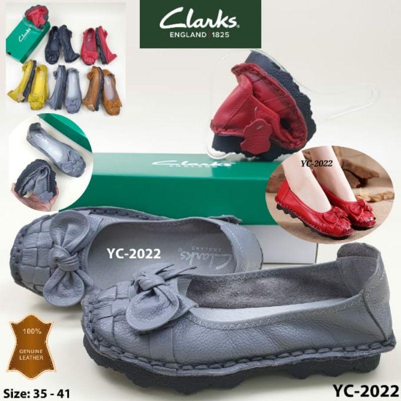 SEPATU CLARKS YC-2022 LITTLE BOW FLAT